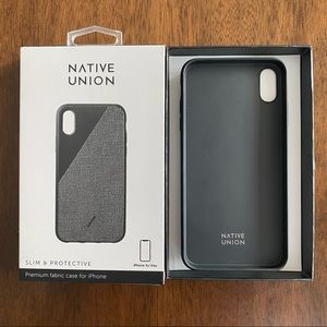 NWT Native Union iPhone XS Max - Slate Woven Fabric Case